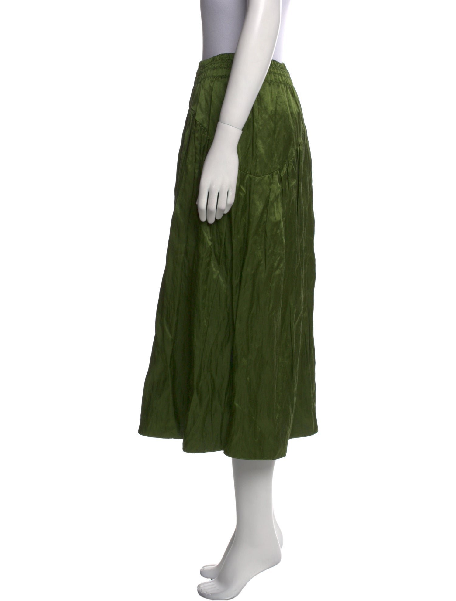 Vince Pleated Accents Midi Length Skirt w/ Tags