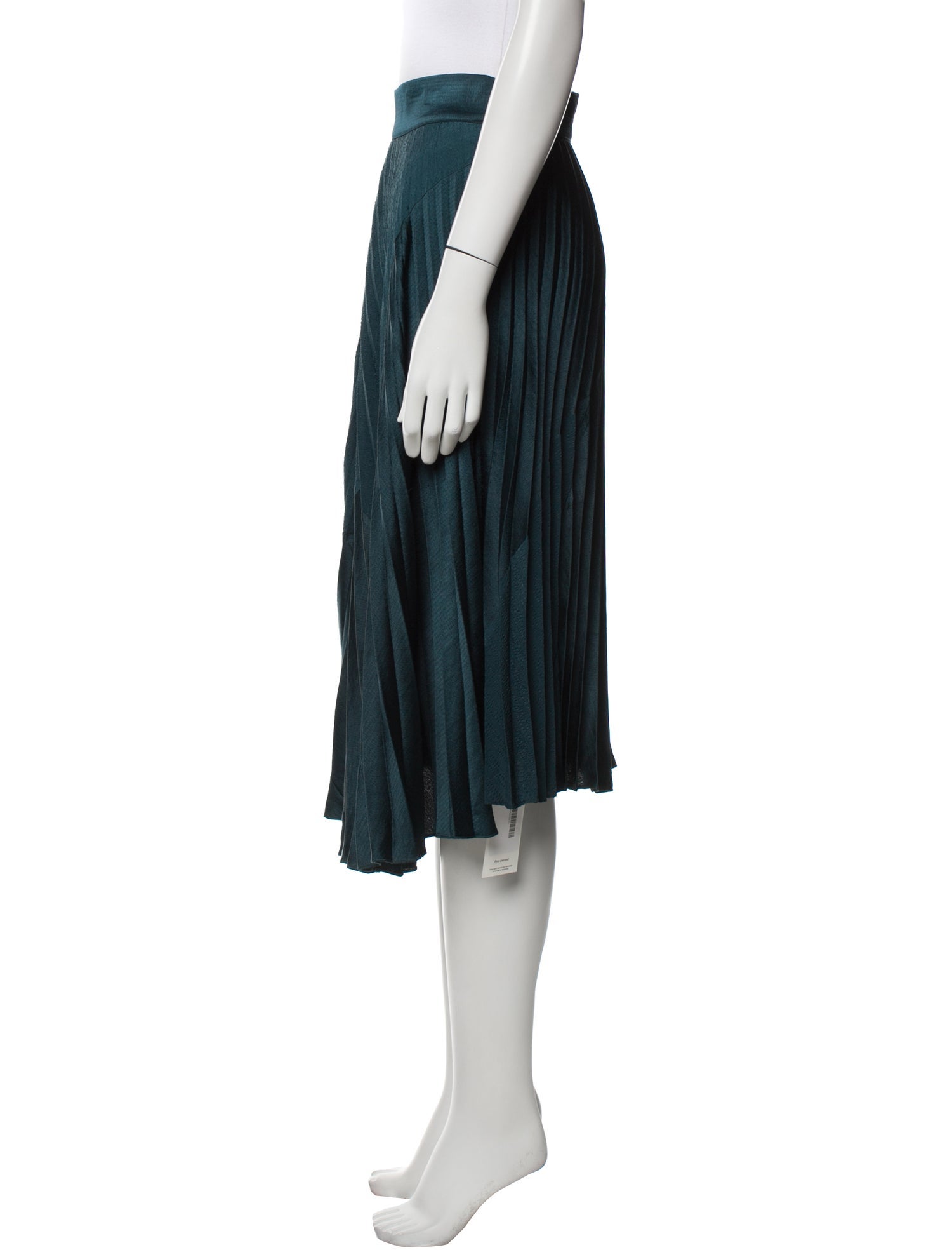 Vince Pleated Accents Knee-Length Skirt