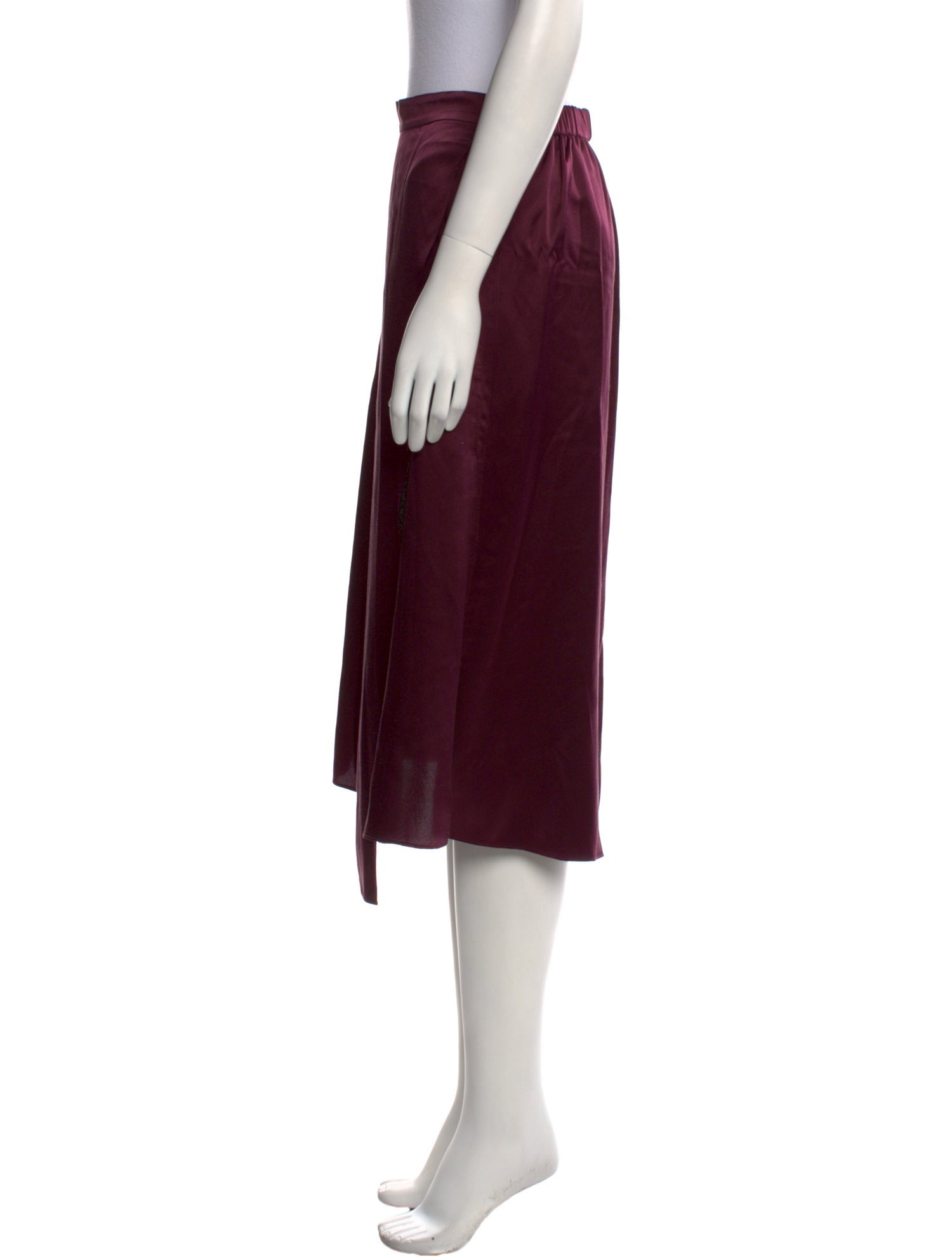 Vince Silk Knee-Length Skirt