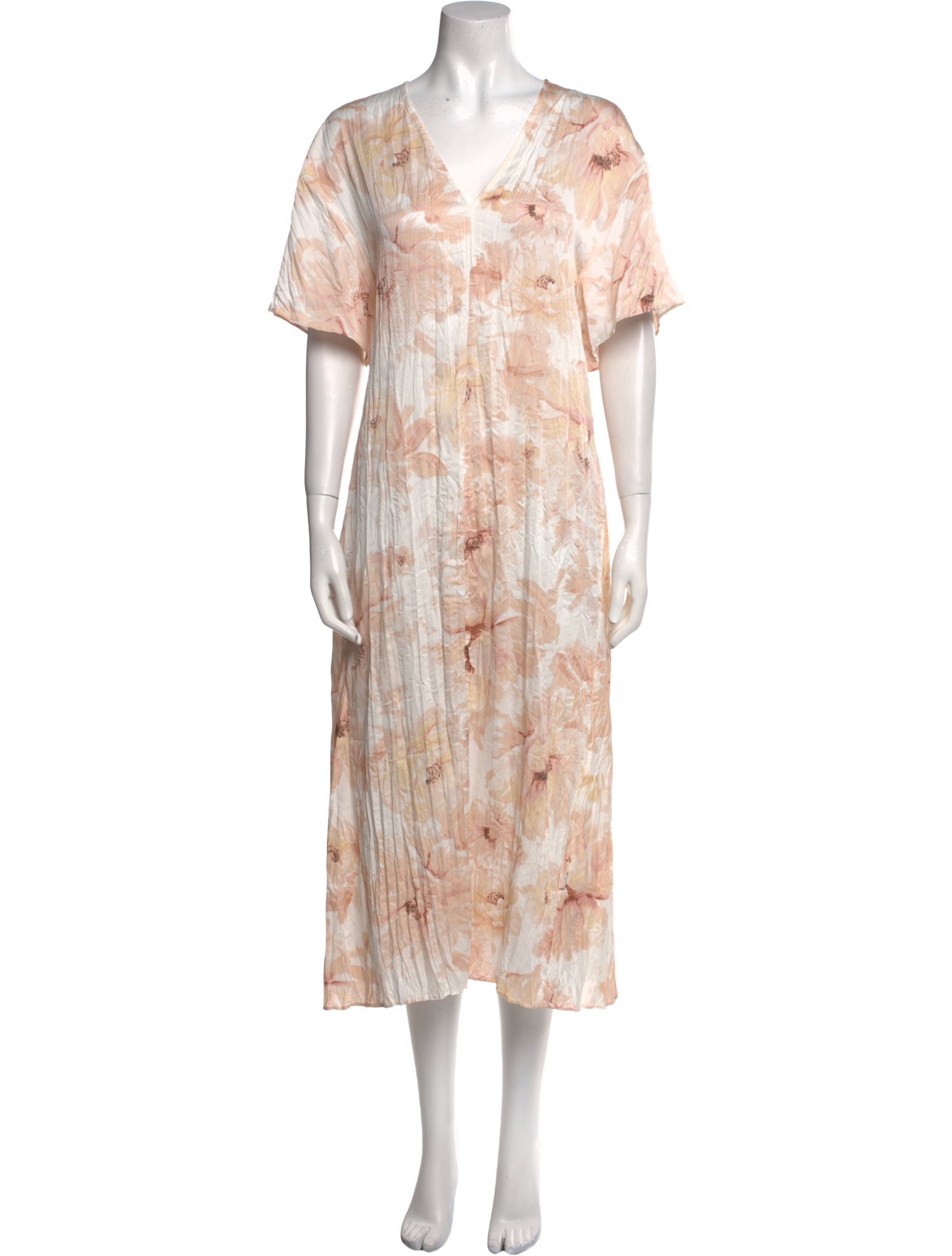 Vince Floral Print Long Dress