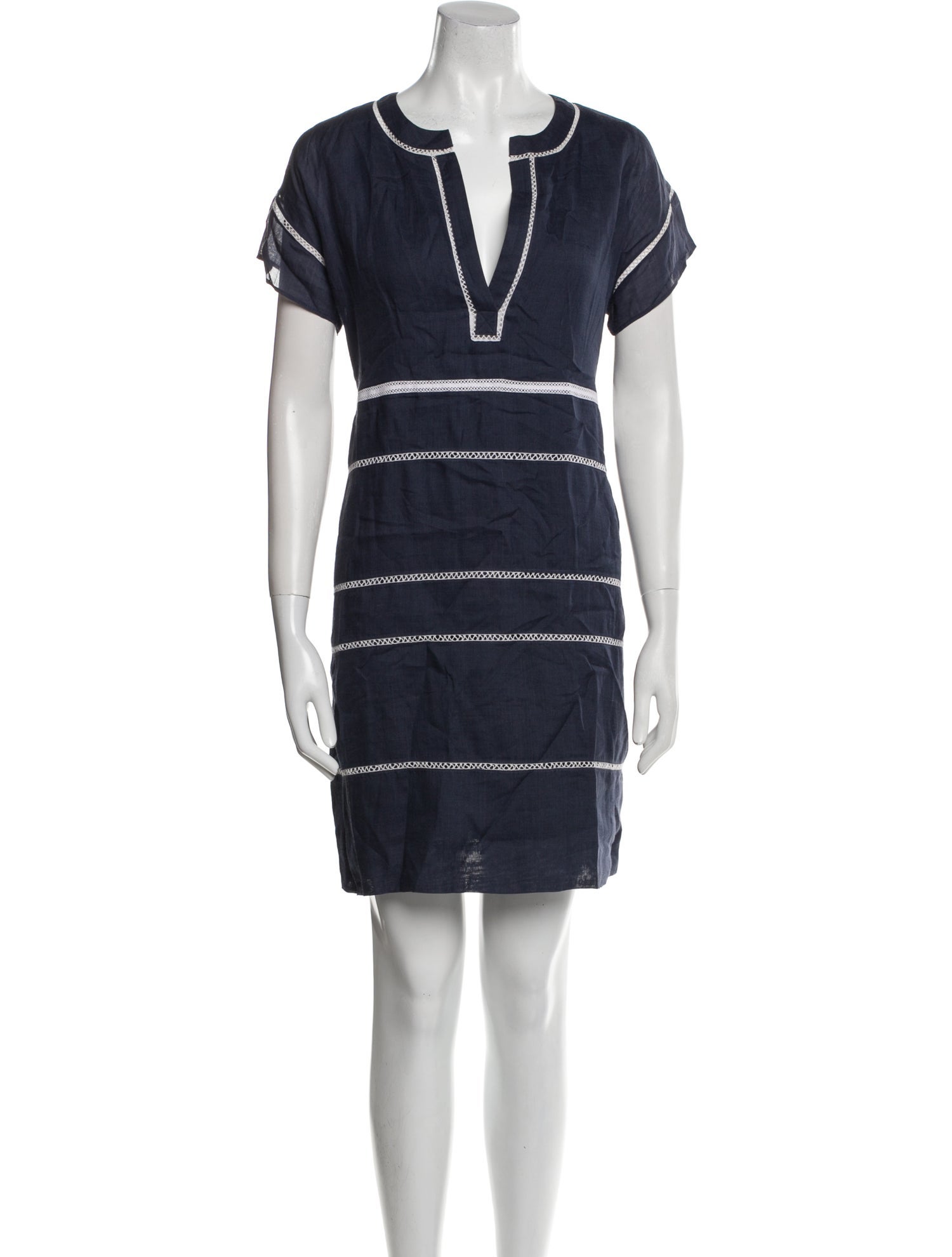 Vince V-Neck Mini Dress