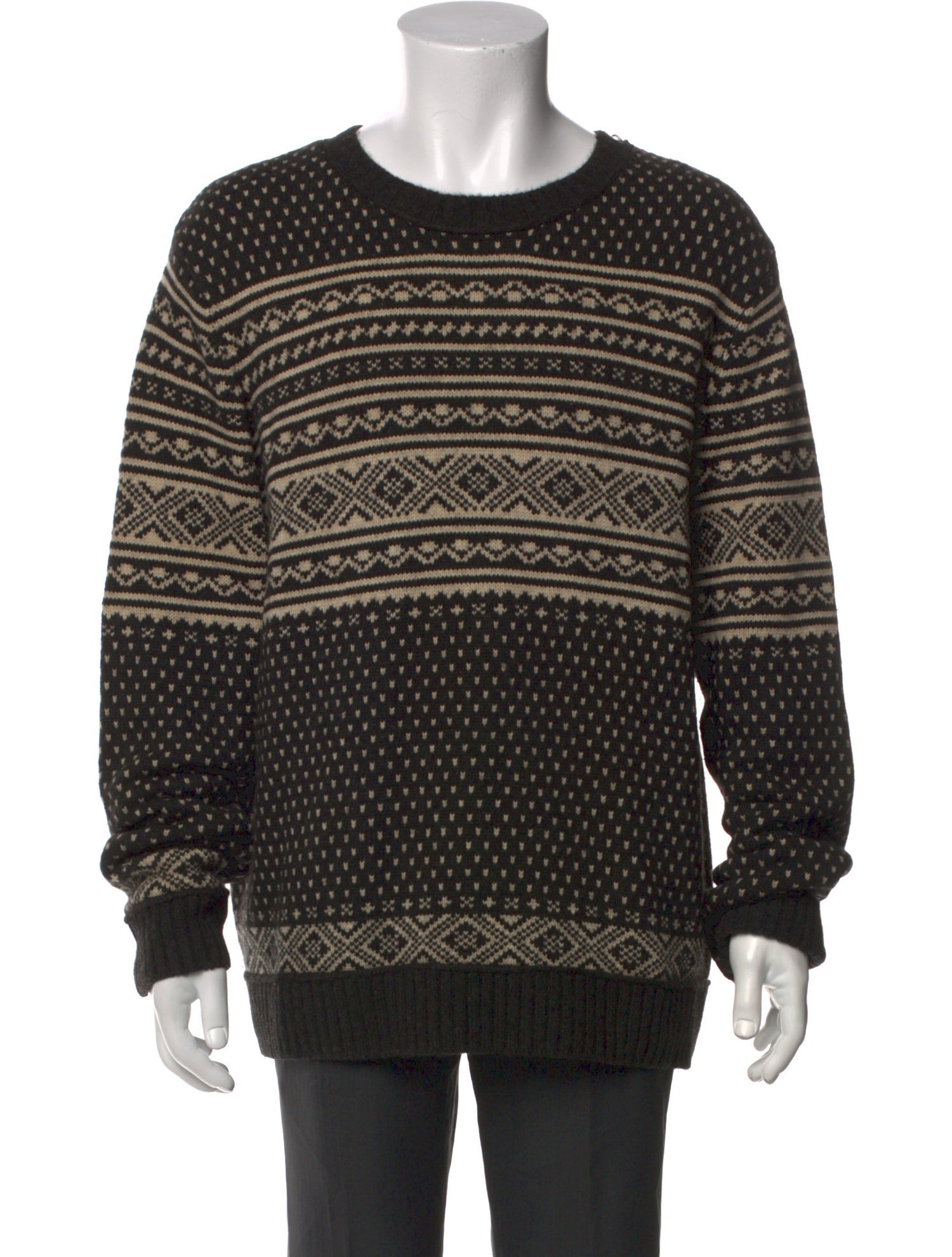 Vince Printed Crew Neck Pullover