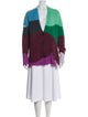Vince Colorblock Pattern V-Neck Sweater