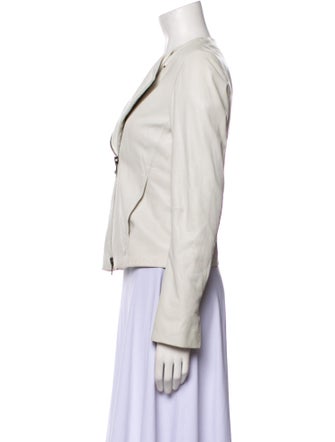 Vince Lamb Leather Biker Jacket