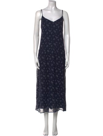 Vince Silk Long Dress