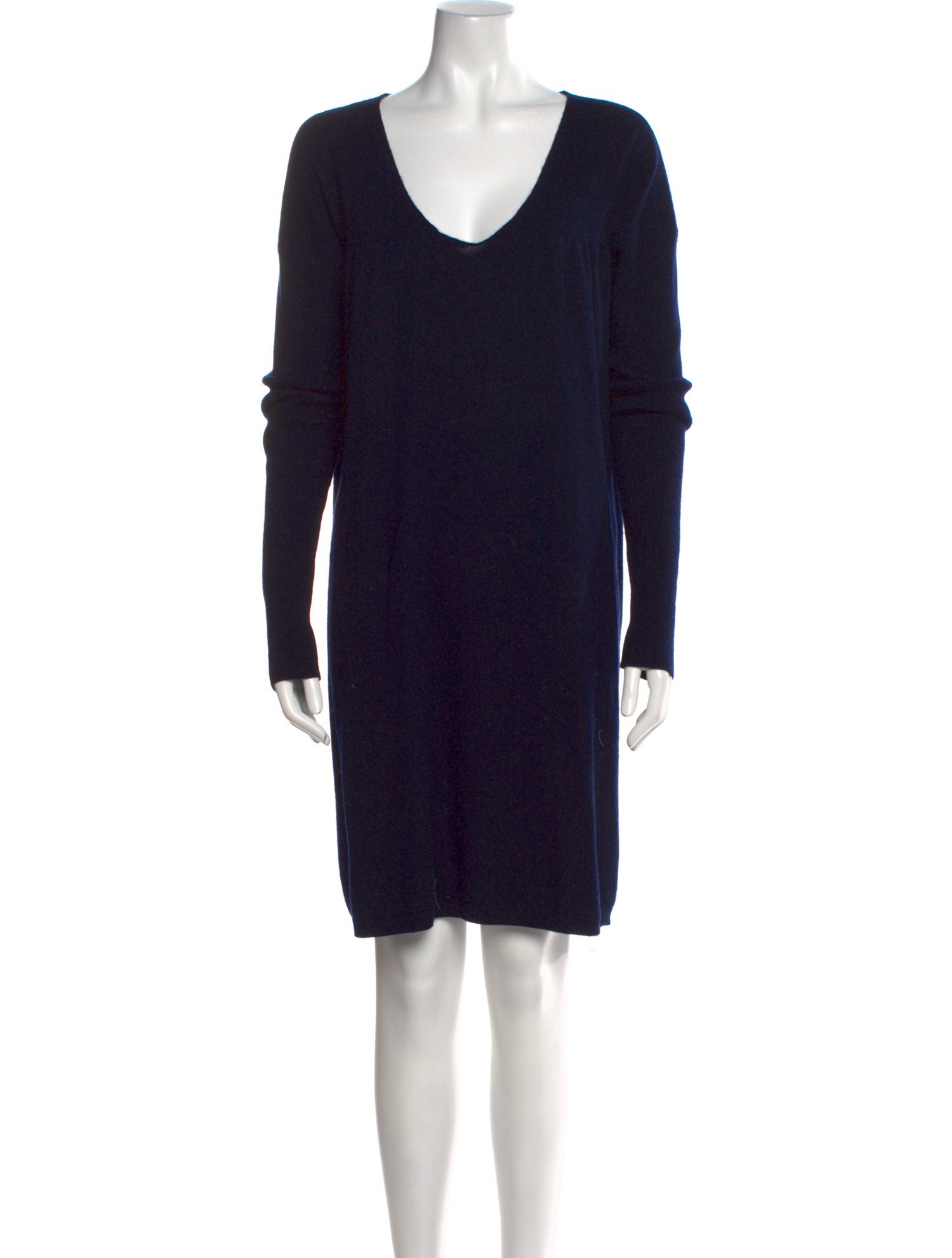 Vince Scoop Neck Knee-Length Dress