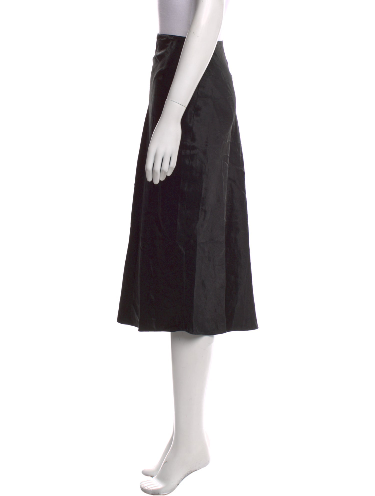 Vince Raw-Edge Trim Knee-Length Skirt