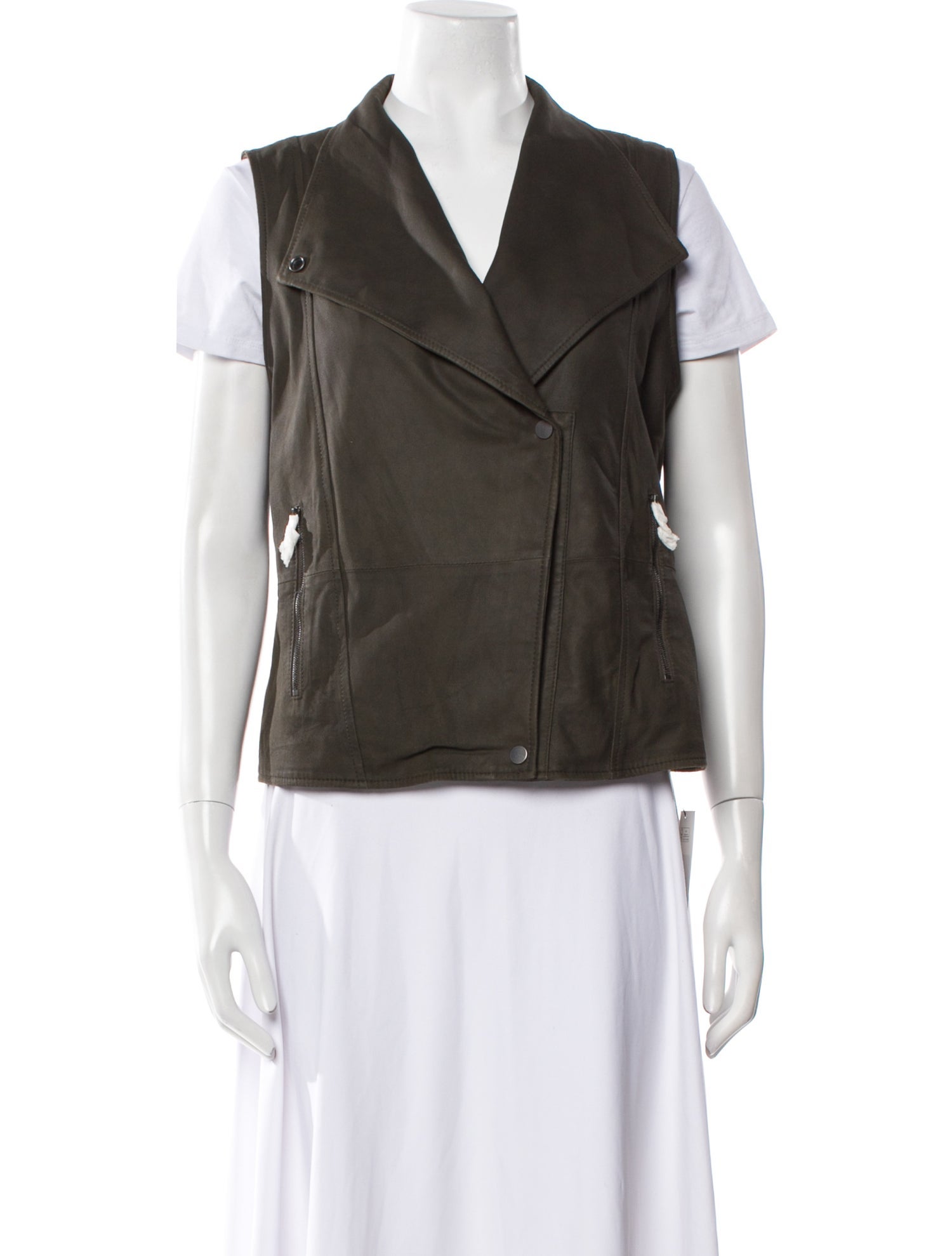 Vince Leather Vest w/ Tags