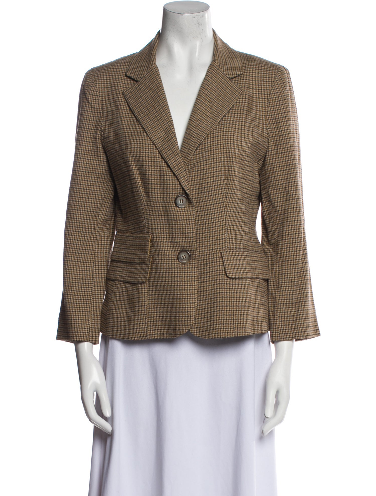 Vince Plaid Print Blazer