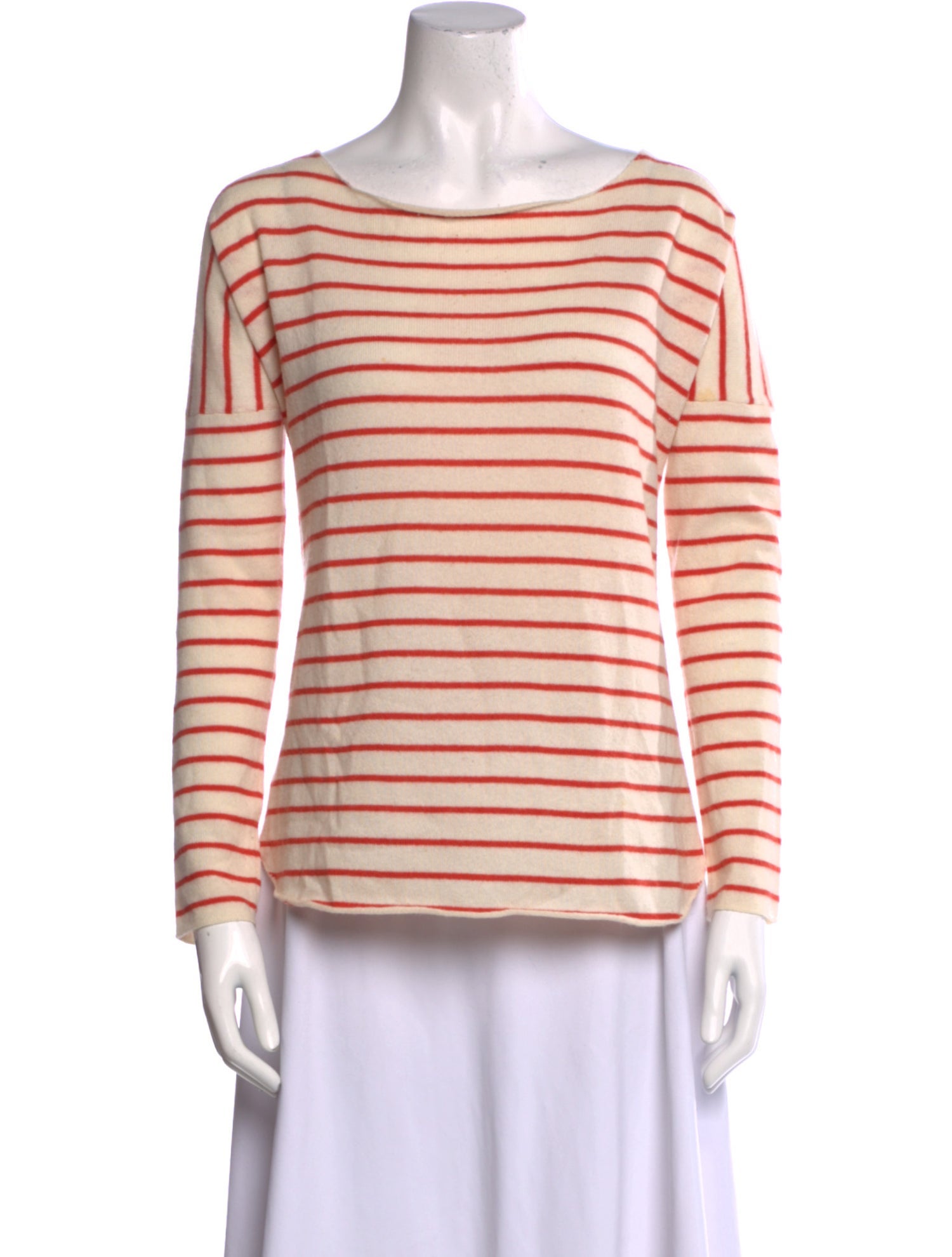 Vince Striped Scoop Neck Sweater