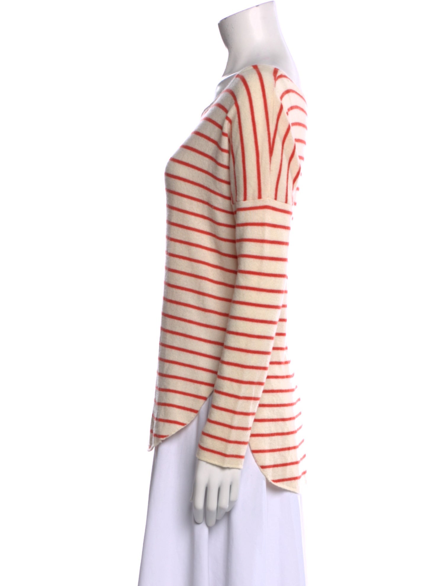 Vince Striped Scoop Neck Sweater