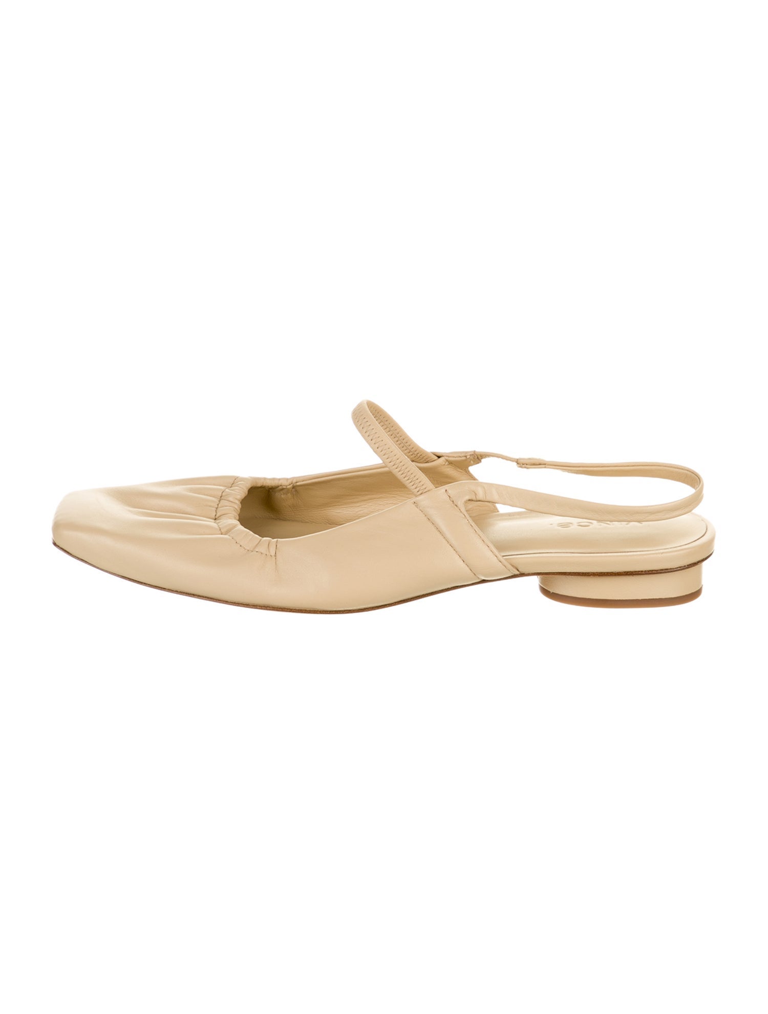 Vince Leather Slingback Flats