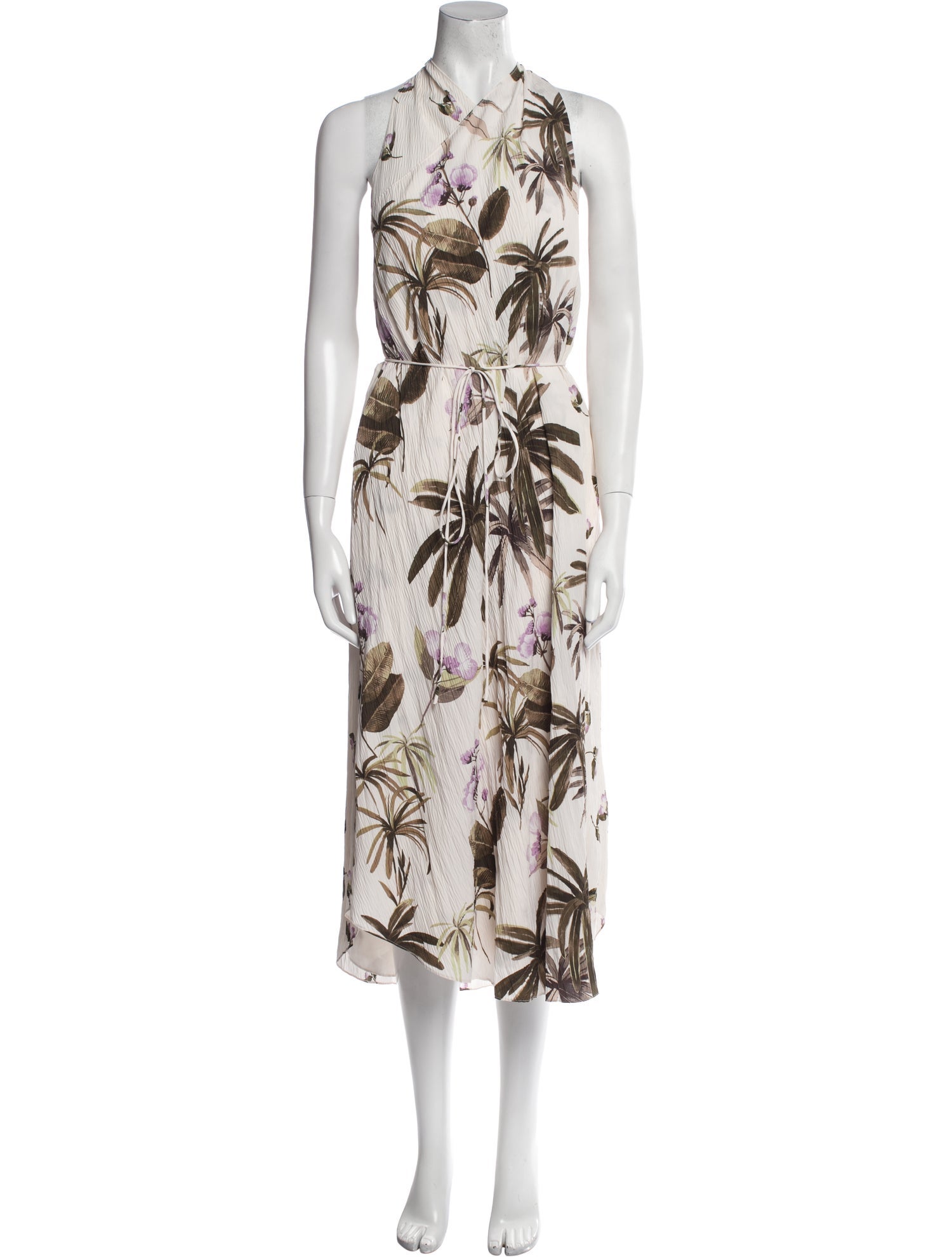 Vince Floral Print Long Dress