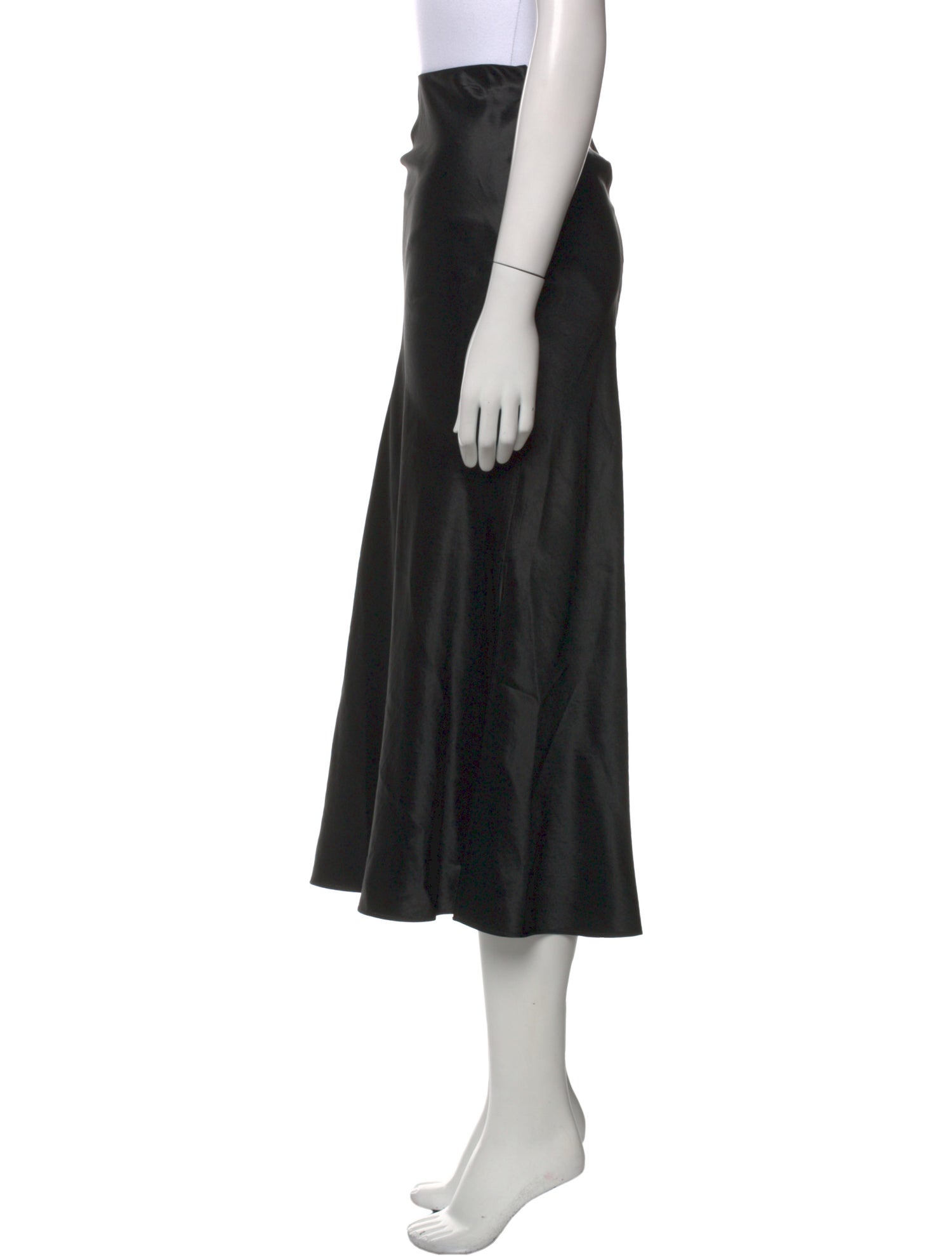 Vince Raw-Edge Trim Midi Length Skirt