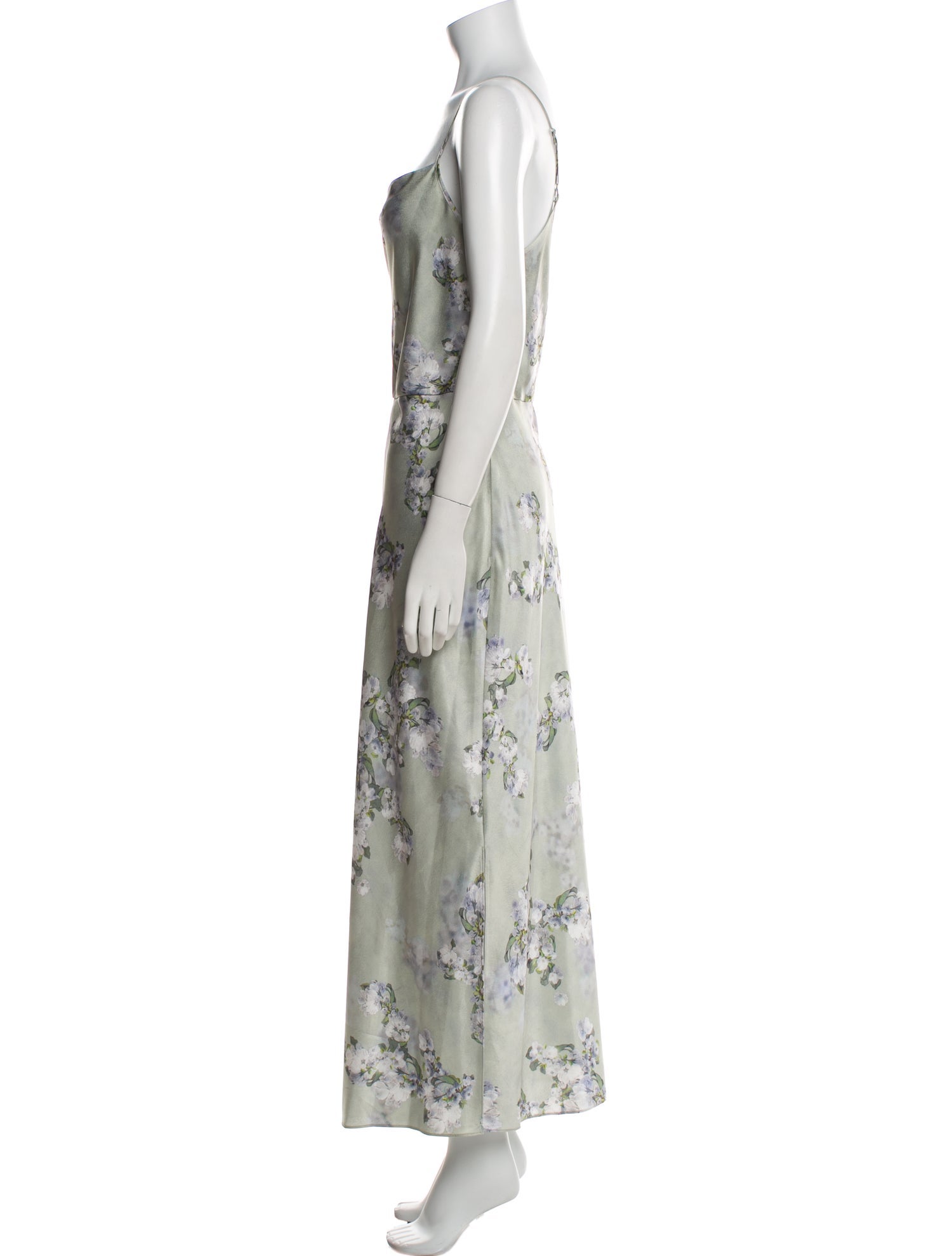 Vince Floral Print Long Dress