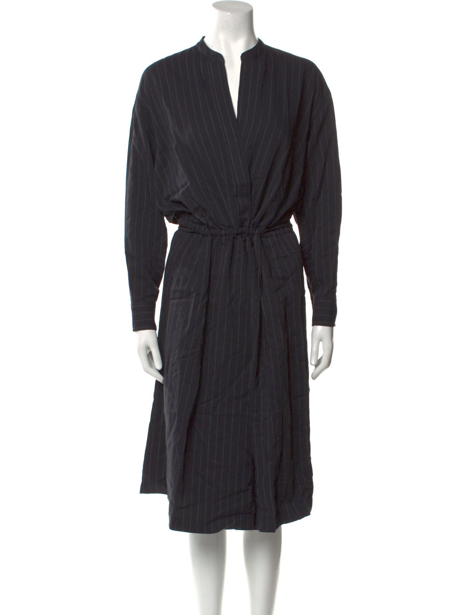 Vince V-Neck Midi Length Dress