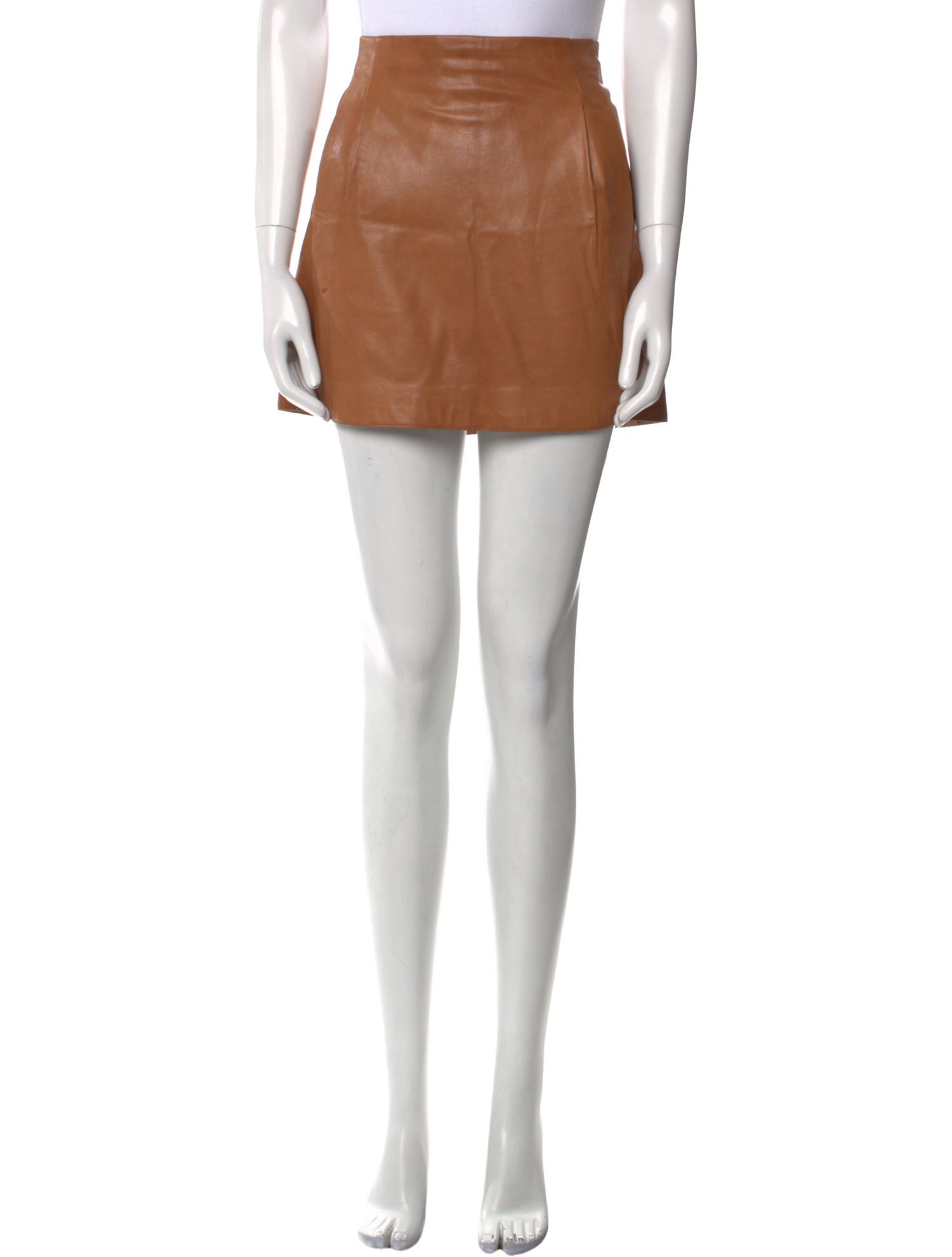 Vince Leather Mini Skirt