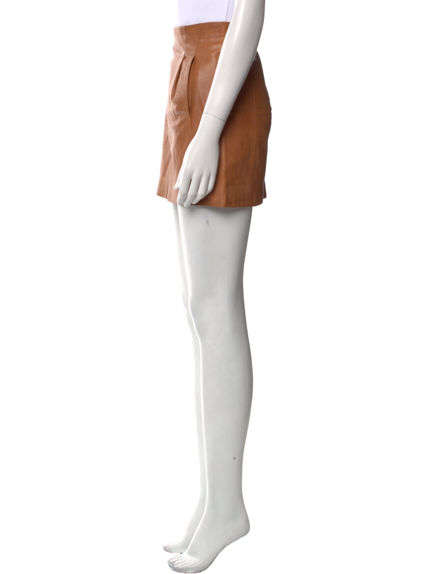 Vince Leather Mini Skirt