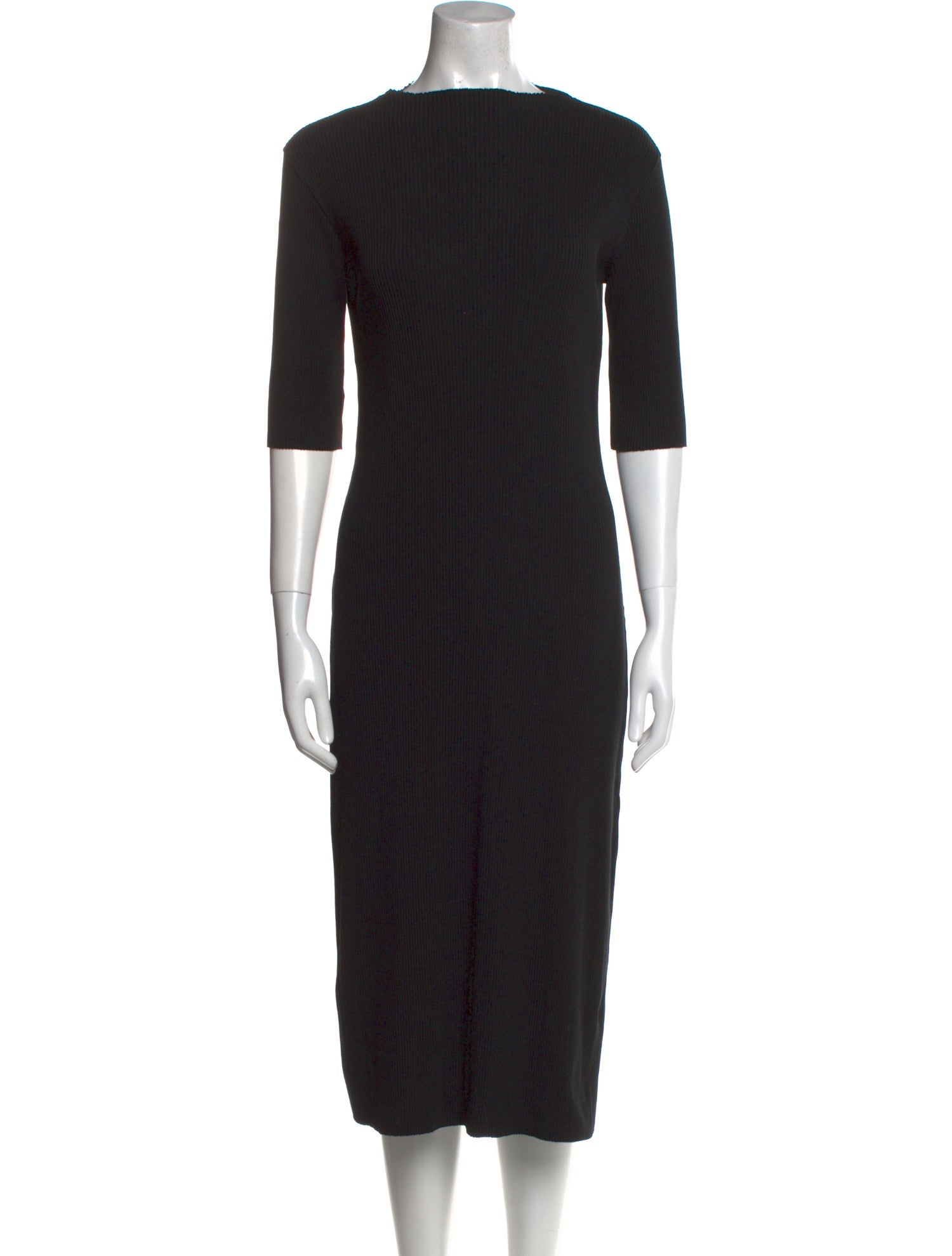 Vince Scoop Neck Midi Length Dress