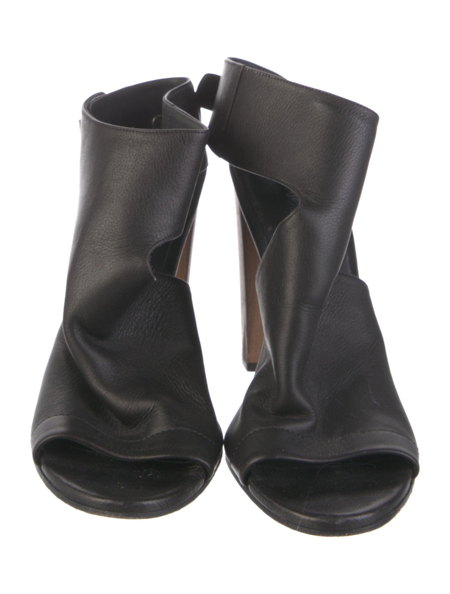 Vince Leather Cutout Accent Slingback Sandals