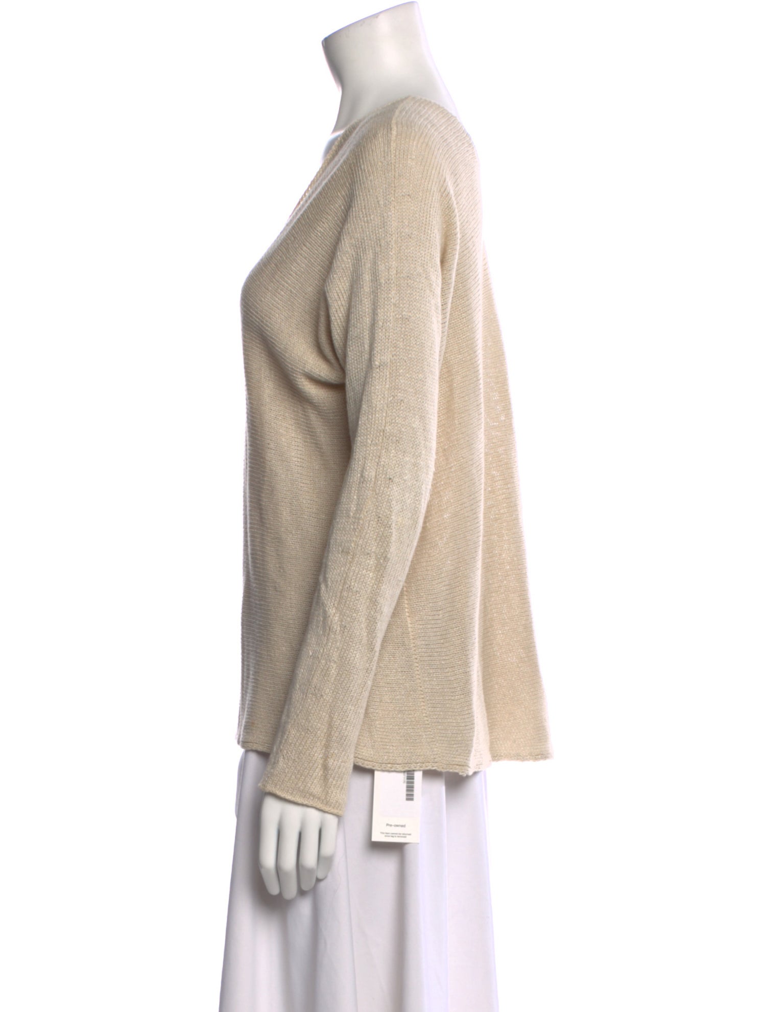 Vince Linen V-Neck Sweater