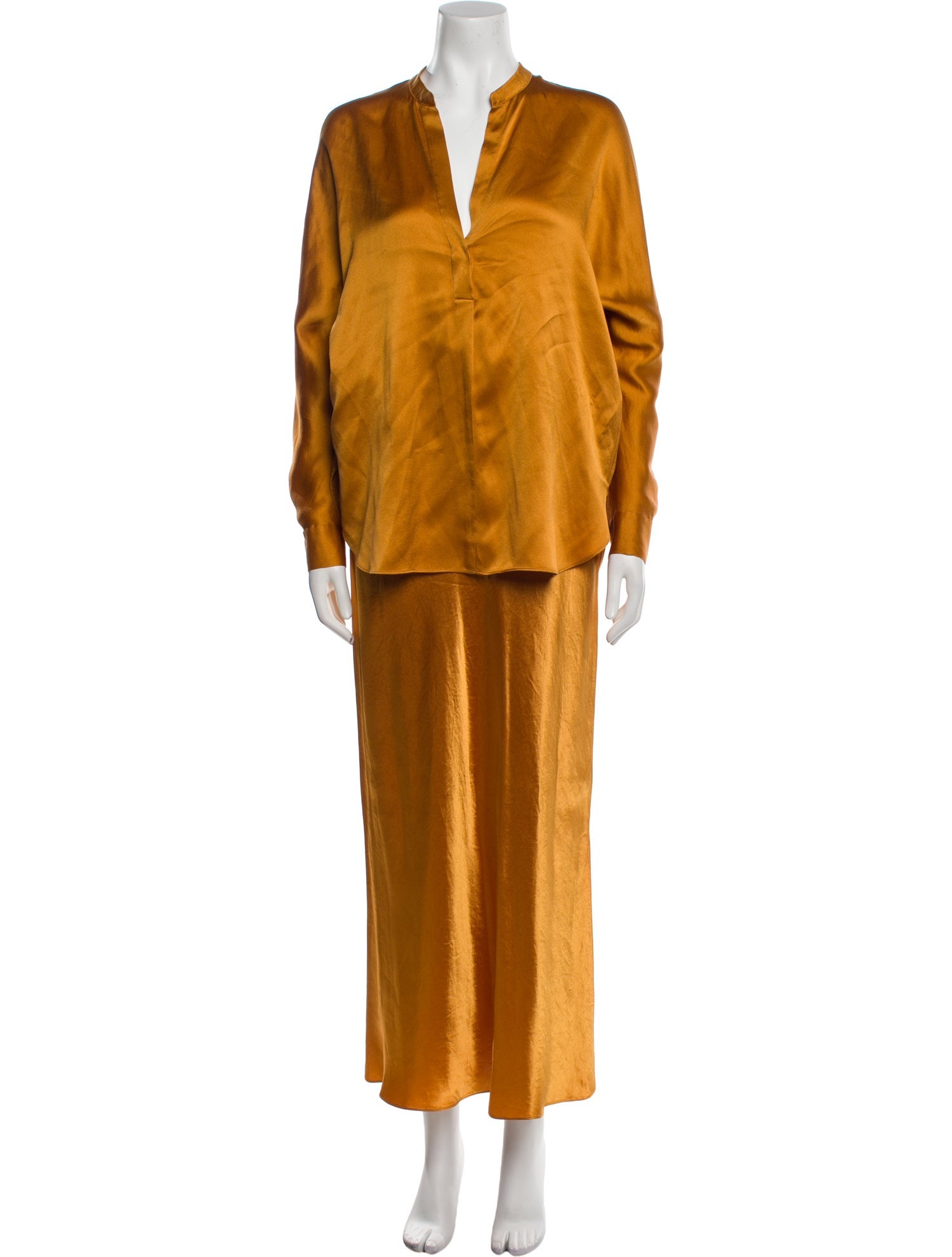 Vince Silk Skirt Set