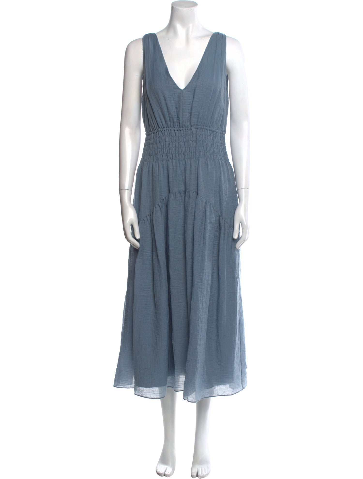 Vince V-Neck Long Dress