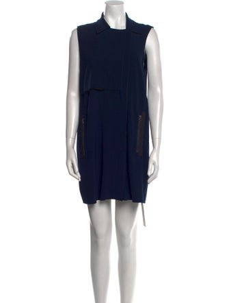 Vince Mock Neck Mini Dress