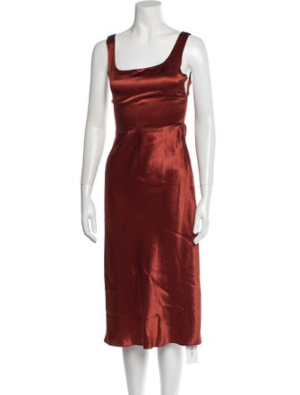 Vince One-Shoulder Midi Length Dress