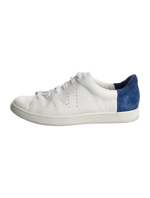Vince Leather Colorblock Pattern Sneakers