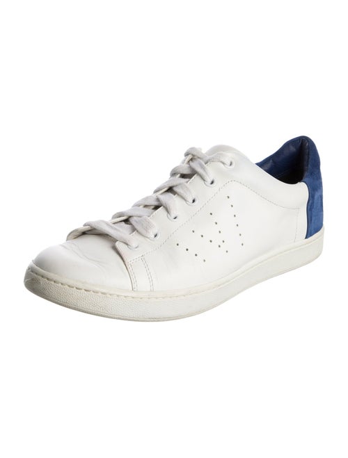 Vince Leather Colorblock Pattern Sneakers