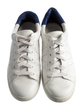 Vince Leather Colorblock Pattern Sneakers
