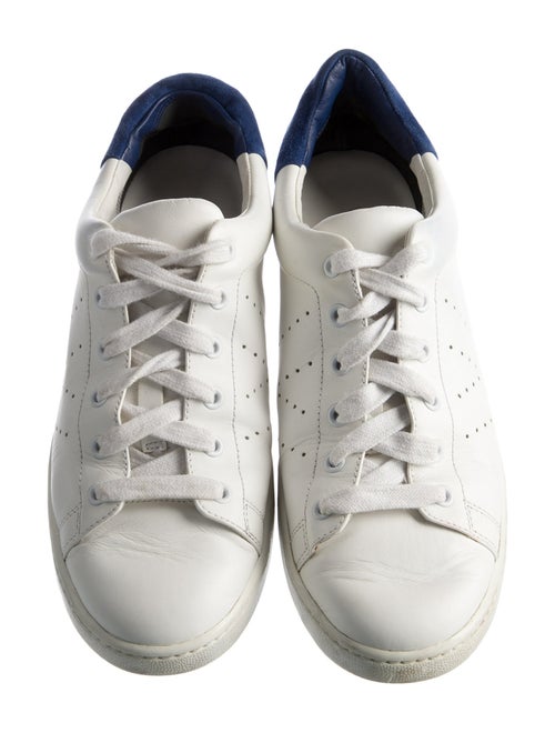 Vince Leather Colorblock Pattern Sneakers