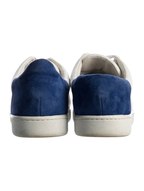 Vince Leather Colorblock Pattern Sneakers