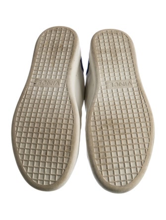 Vince Leather Colorblock Pattern Sneakers