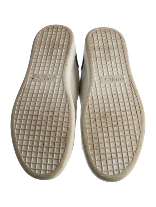 Vince Leather Colorblock Pattern Sneakers