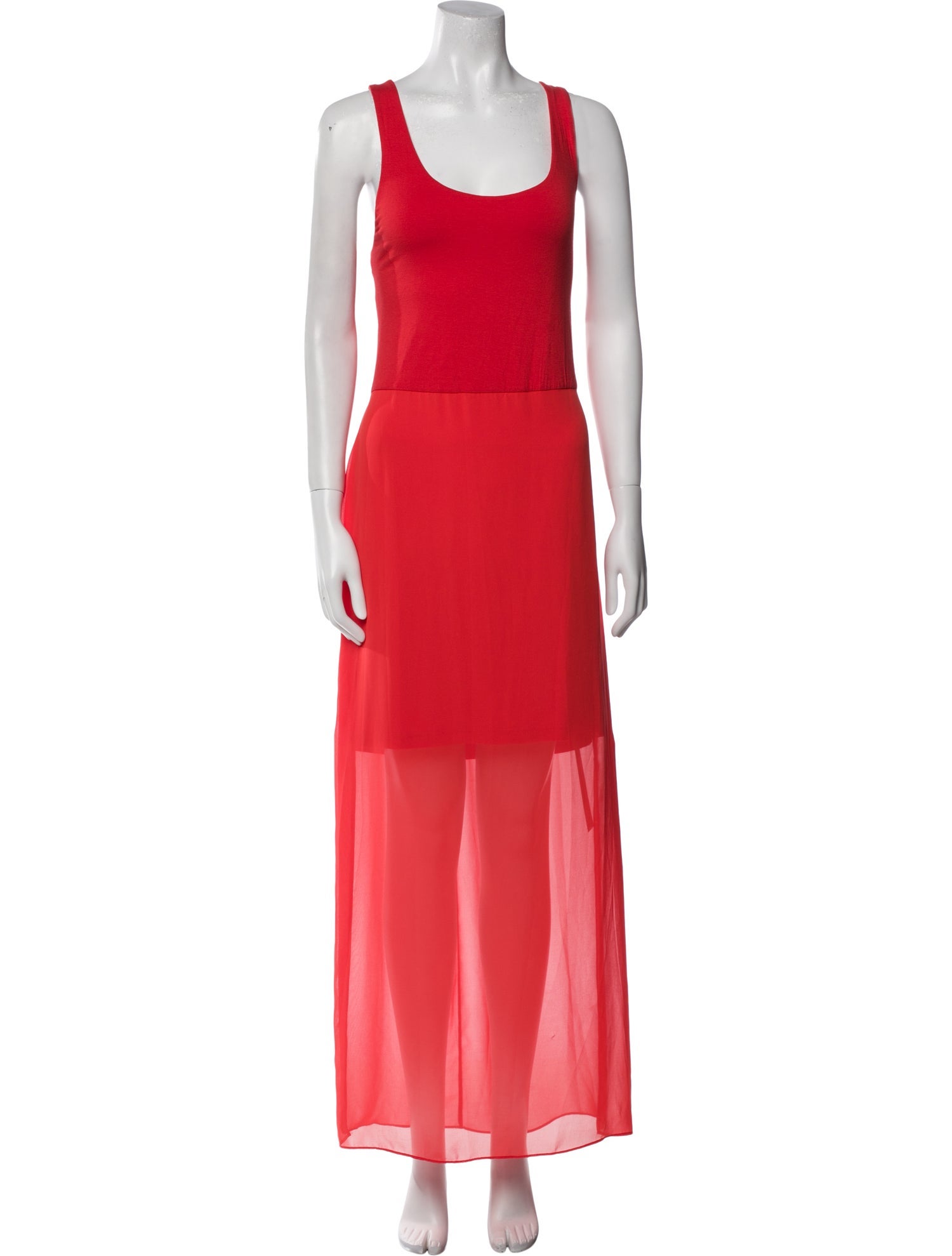 Vince Scoop Neck Long Dress