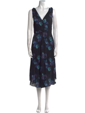 Vince Printed Midi Length Dress