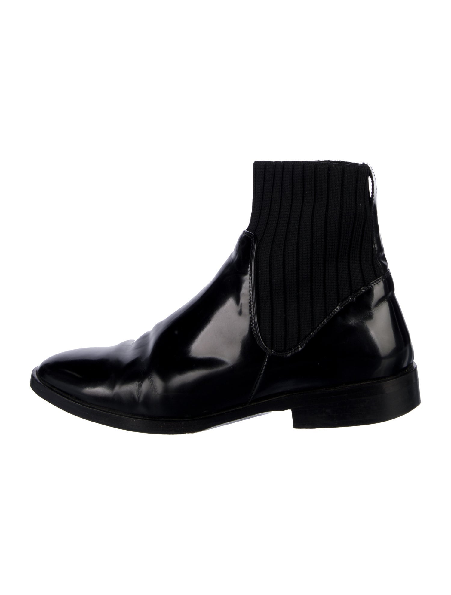 Vince Patent Leather Chelsea Boots