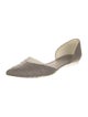 Vince Embossed Leather D'Orsay Flats