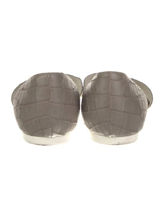 Vince Embossed Leather D'Orsay Flats