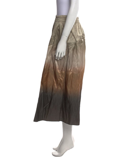 Vince Colorblock Pattern Midi Length Skirt