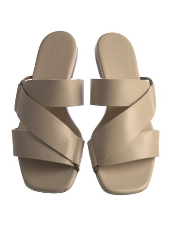 Vince Leather Slides
