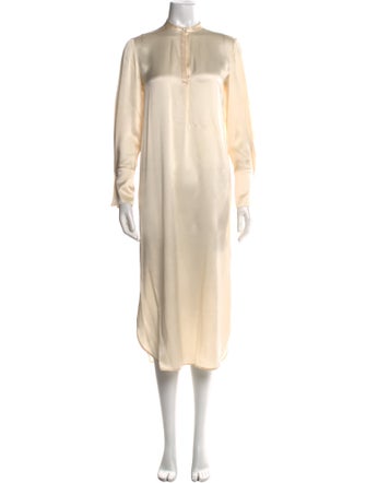 Vince Mock Neck Long Dress