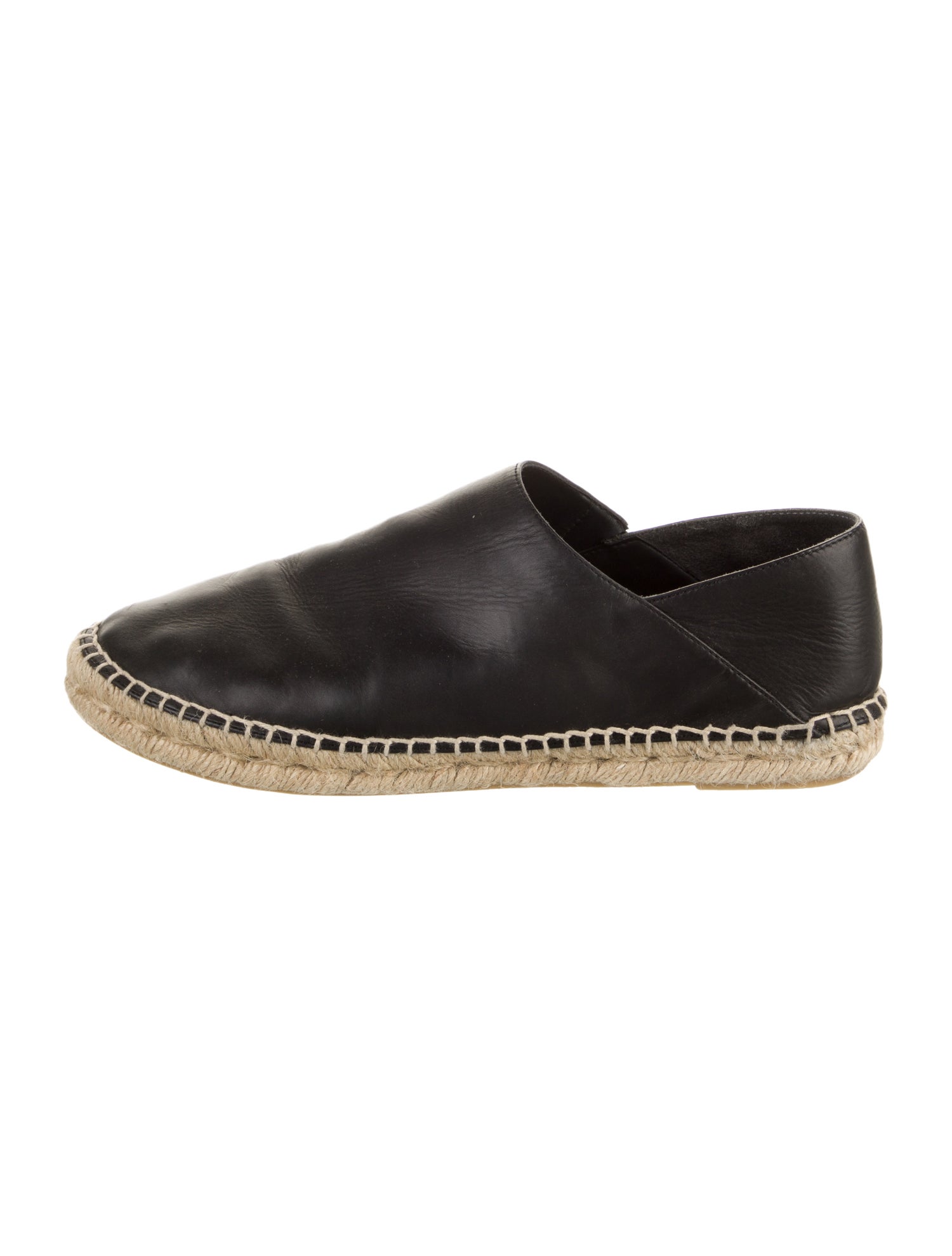 Vince Leather Whipstitch Trim Espadrilles