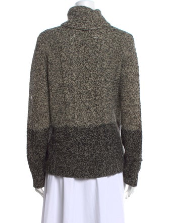 Vince Colorblock Pattern Turtleneck Sweater