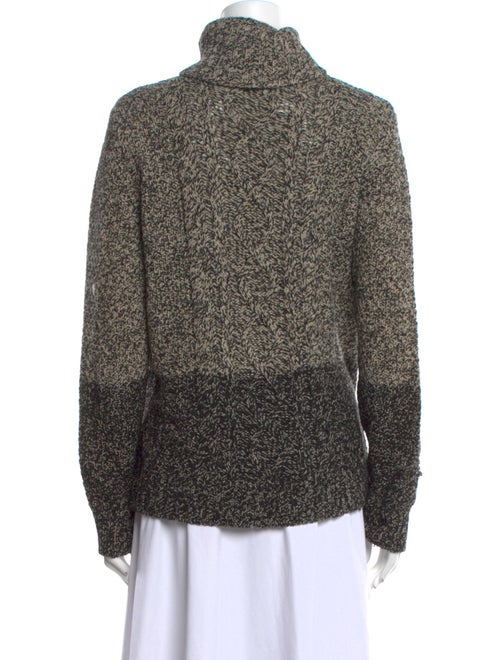 Vince Colorblock Pattern Turtleneck Sweater