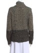 Vince Colorblock Pattern Turtleneck Sweater