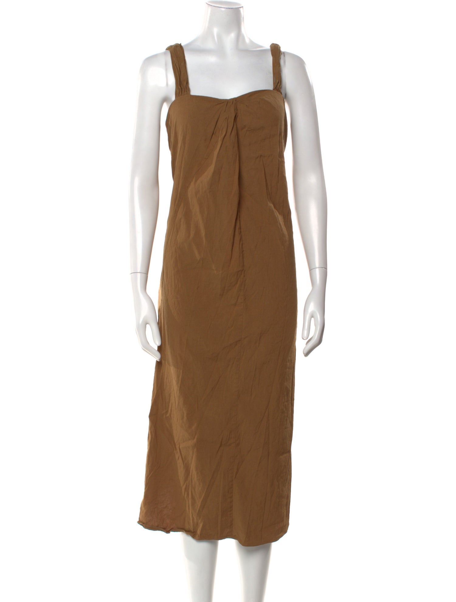 Vince Square Neckline Midi Length Dress