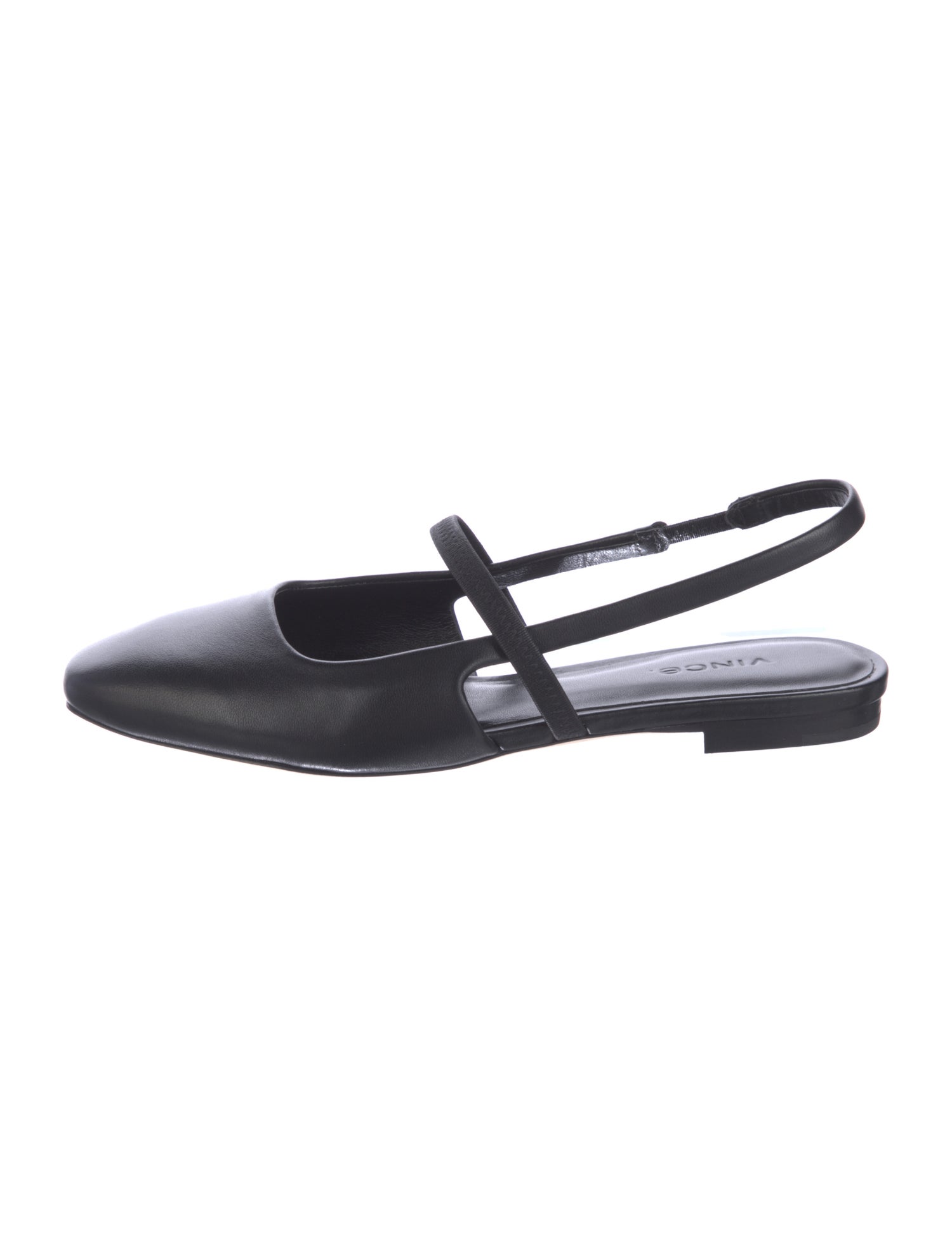 Vince Leather Slingback Flats